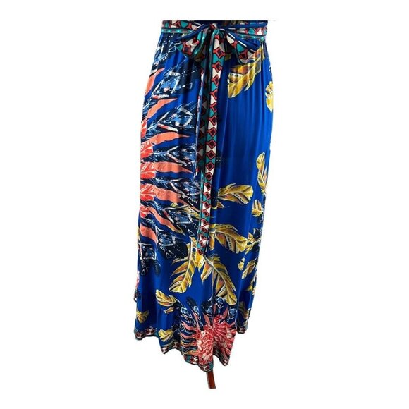 Flying Tomato Off Shoulder Dress~Size X-Small~Blue Floral Hi-Lo Tropical L10 36 - Picture 8 of 11